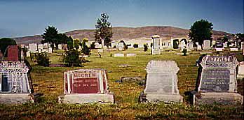 Jeffreys' headstones at Hillcrest Cemetery, Weiser, Idaho