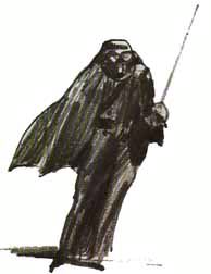 Photo: An early drawing of Darth Vader