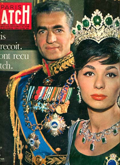 Feature on Mohammad Reza Shah Pahlavi and Empress Farah Diba published in 