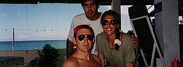 Andrew Driver, Kourosh Mahboubian and Christine Dennison, Grenada, 1995.