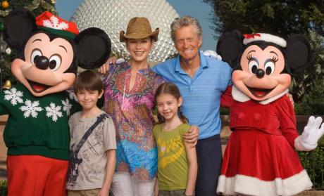 GOOD OL' MICHAEL: Cancer-Battling Michael Douglas Visits Disney World with Family 