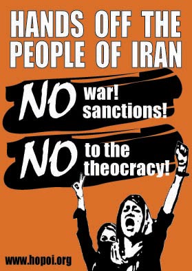 Make your voice heard: No war on Iran! For regime change from below!