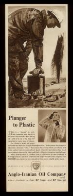 pictory: Anglo Iranian Oil Advertisement for Plastic Derivatives