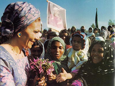 ROYALTY AND THE PEOPLE: Farah Greeted by "Bandari" People of Persian Gulf (1970's)