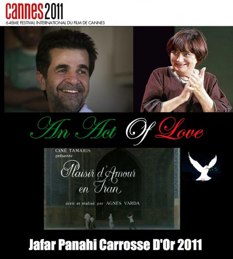 AN ACT OF LOVE: Agnès Varda Confers Cannes Award to Jafar Pahani 