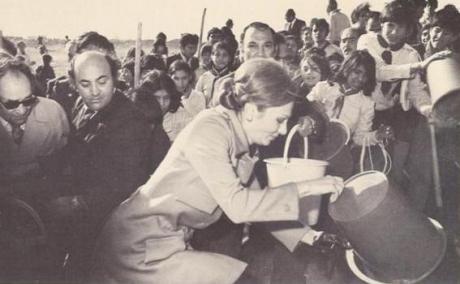 ROYALTY AND THE PEOPLE: Farah Helps Clean Village Sewage System (1970's)