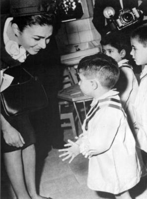 pictory: Farah visits Kindergarten for Orphans (1960's)