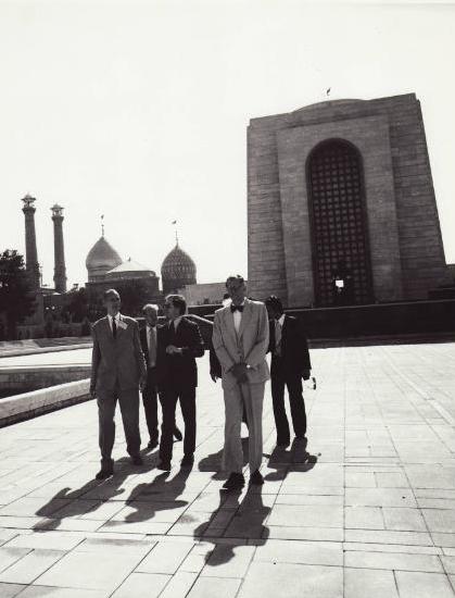 EMINENT PERSIANS: Iranologist Richard Frye at Reza Shah's mausoleum (1970's)