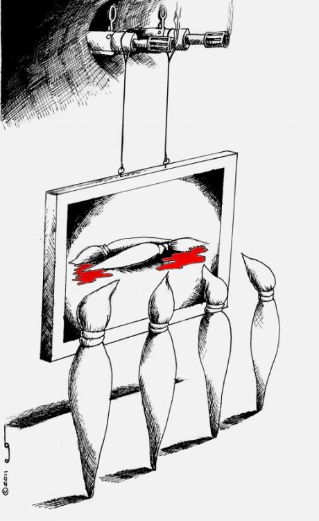 Political Cartoon: Hijacked Artxecution 