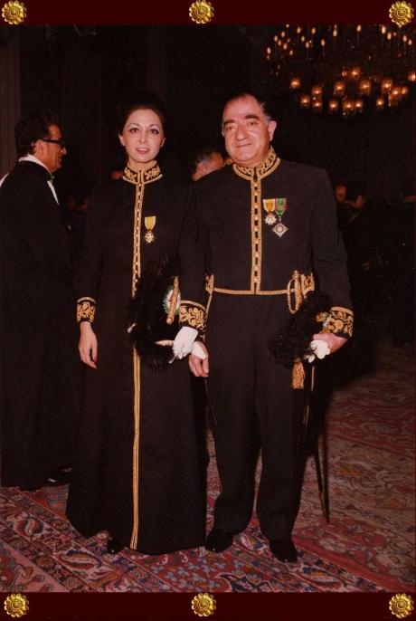ROYAL COURT:Court Officials at Golestan Palace's Salaam Ceremony (1970's)