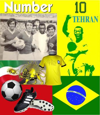 Soccer History: Brazil's "Number 10" In Tehran's Aryamehr Stadium (1970's)