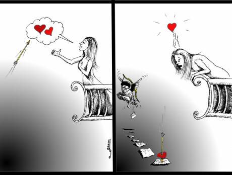 Political Cartoon: “No Romeo, Juliet, No Khosrow, Shirin” 