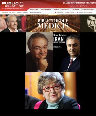 French Talk Show: Bibliothèque Medicis With Reza Pahlavi