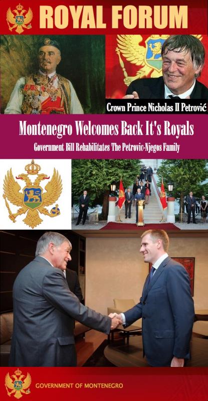 Montenegro Welcomes Back It's Crown Prince and Royal Family
