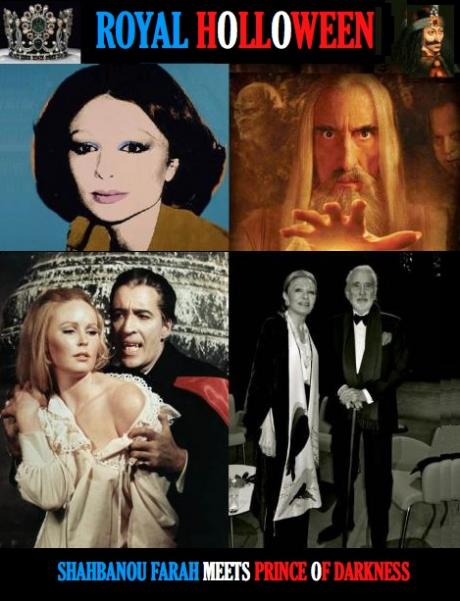 ROYAL HOLLOWEEN: Shahbanou Farah Meets Sir Christopher Lee ;0)