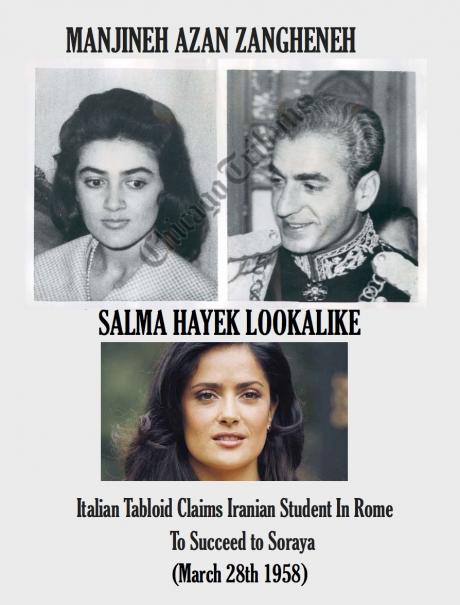 SALMA HAYEK LOOKALIKE: Iranian Student Rumored to become Shah's 3rd wife  
