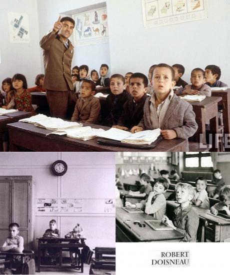 MON OEIL: Robert Doisneau's Eye VS Life's Photo of Sepah Danesh Classroom