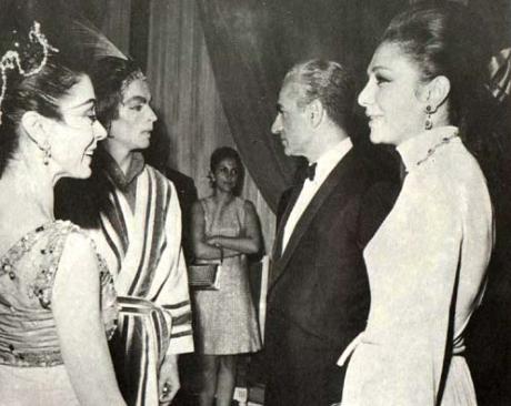 ROYAL BALLET: Persian Royals greet Rudolf Nureyev and Margot Fonteyn Performance at Roudaki Hall (1970)