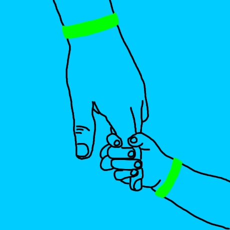 Cartoon: Writing Young Love, Holding Hands. Cartoon: Writing Young Love, 