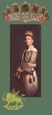 pictory: Princess Shahnaz Pahlavi Official Portrait and Tiara (1970's)