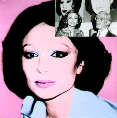 Andy Warhol's portrait of Farah Pahlavi