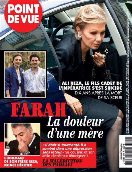 POINT DE VUE: Pahlavi Tragedy Makes Cover Story of French Royal Weekly Magazine