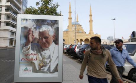 CROWN OF THORNS: Pope calls  ‘grave sin’ weapon imports into Syria as he visits Lebanon 