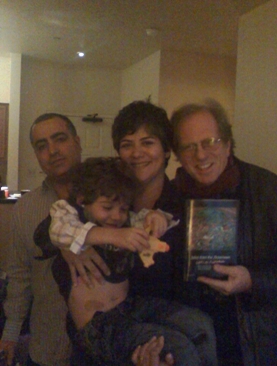 My Christmas Present in 2009; a visit from Pouran Nafisi's daughter and her family