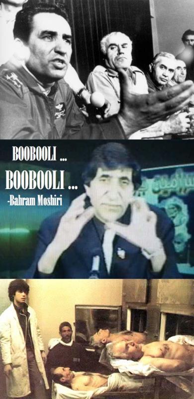 'BOOBOOLI, BOOBOOLI': Bahram Moshiri Mocks & insults Shah’s Executed Generals 