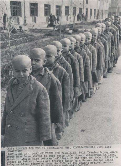 SCHOOL SUCKS: Iranian School Boys Get Heads Shaved (1951)