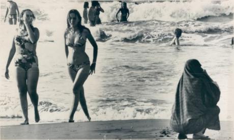pictory: Girls in Bikini vs Veiled Women on Caspian Sea, Babolsar (1971)