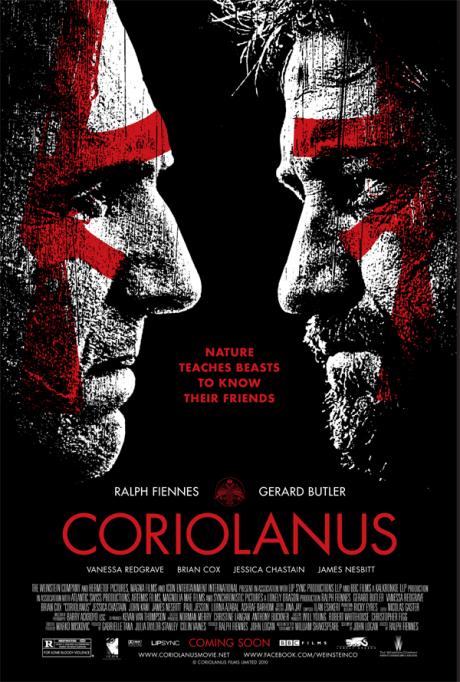 Fiennes VS «300»’s Butler in Shakespeare War-Zone Version of "Coriolanus"