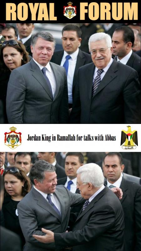 Jordan King in talks with Mahmoud Abbas on Palestinian statehood bid