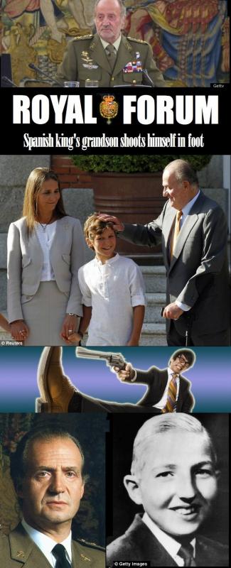 Spanish king's teenage grandson shoots himself in foot 