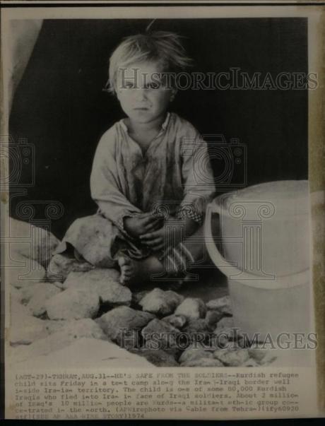 LET THE CHILDREN IN: Princess Ashraf visits Kurdish refugee camp Iran-Iraq border (1974)