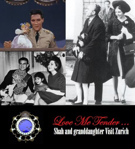 LOVE ME TENDER: Shah tours Zurich & West Germany with Granddaughter Mahnaz (1966)