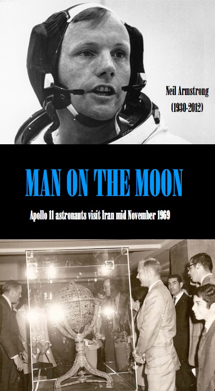 MAN ON THE MOON: Neil Armstrong meets the Shah of Iran