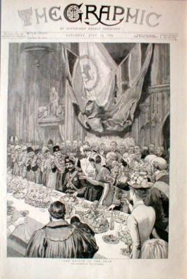 pictory: British Toast Nasseredin Shah Qajar during State Luncheon 