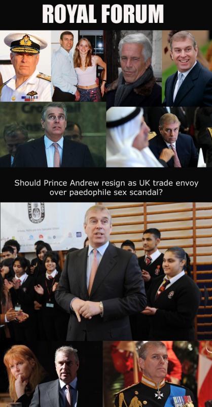 Prince Andrew slammed over child sex offender friend  
