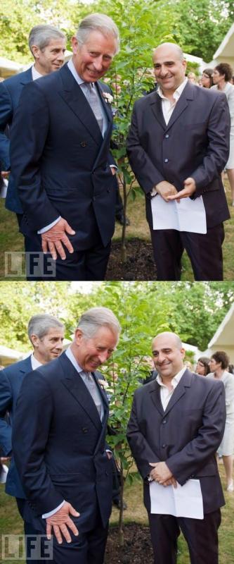 ROYAL CURTSY: Omid Djalili Shares a Joke with Prince Charles (LONDON - JULY 06, 2009)