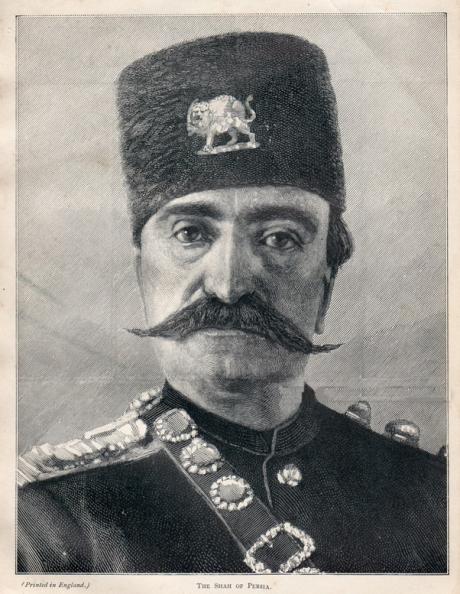 ROYALTY: Nasseredin Shah Qajar Portrait made in England (1873)