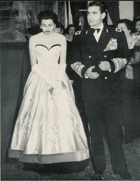 ROYALTY: Shah and Soraya at Reception London, UK (1955)