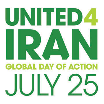 ACTION CALL: JULY 25 UNITE FOR IRAN