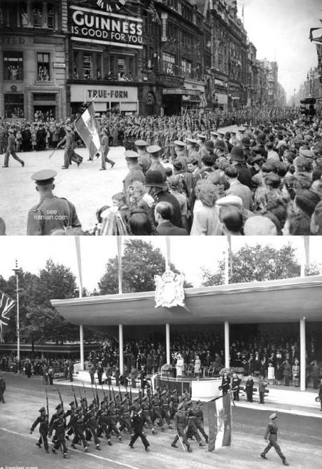 VICTORY IN EUROPE DAY: Iranian Troops Join Victory Parade in London (May 8th, 1945)