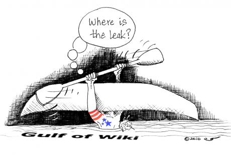 Political cartoon: Gulf of Wikileaks