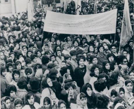 WOMEN GET TO VOTE: Female Crowd Gratefully Gather At Shah's Palace (1963)