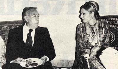 Pictory: Anthony Quinn and Shahbanou Farah Pahlavi