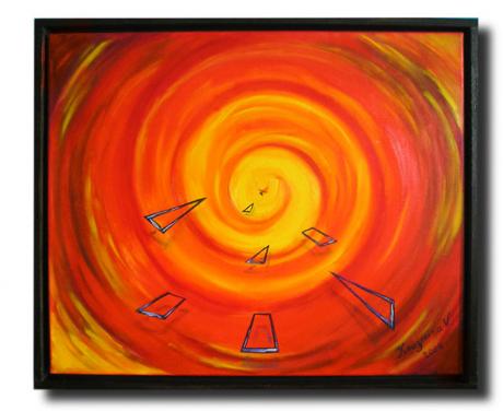 برف روی دایره قرمز