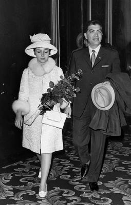 ROYALTY: Prince Gholam Reza Pahlavi and Wife arrive in San Francisco (1960's)