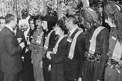 ROYALTY AND THE PEOPLE: Shah meets Kurdish Representatives (1948)